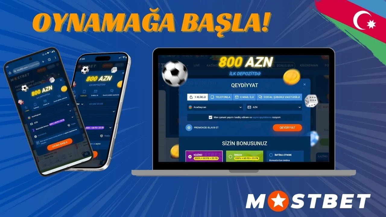 Mostbet kazinoda oynamağa necə başlamaq olar